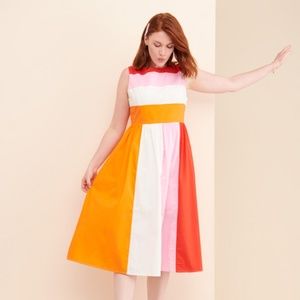 ENGLISH FACTORY Sherbet In The Sun Midi Dress